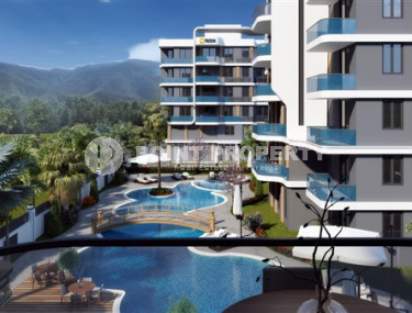 Two-room apartments, 60 m², in a newly built complex with good infrastructure in the Lara area, Antalya-id-1842-photo-1