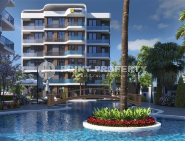 Двухкомнатные квартиры, 60м², в строящемся комплексе с хорошей инфраструктурой в районе Лара, Анталия-id-1842-фото-2