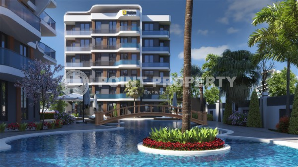 Two-room apartments, 60 m², in a newly built complex with good infrastructure in the Lara area, Antalya-id-1842-photo-2