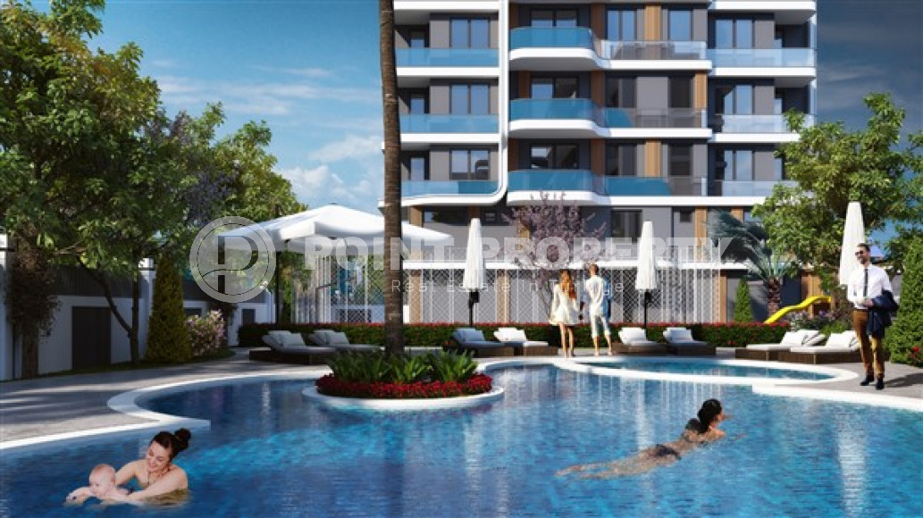 Two-room apartments, 60 m², in a newly built complex with good infrastructure in the Lara area, Antalya-id-1842-photo-4