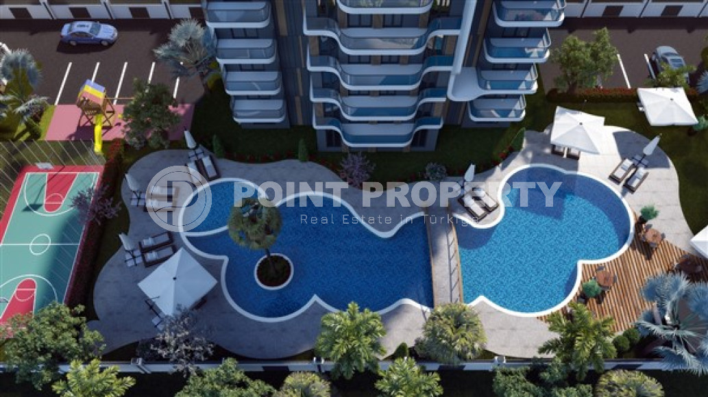 Two-room apartments, 60 m², in a newly built complex with good infrastructure in the Lara area, Antalya-id-1842-photo-5