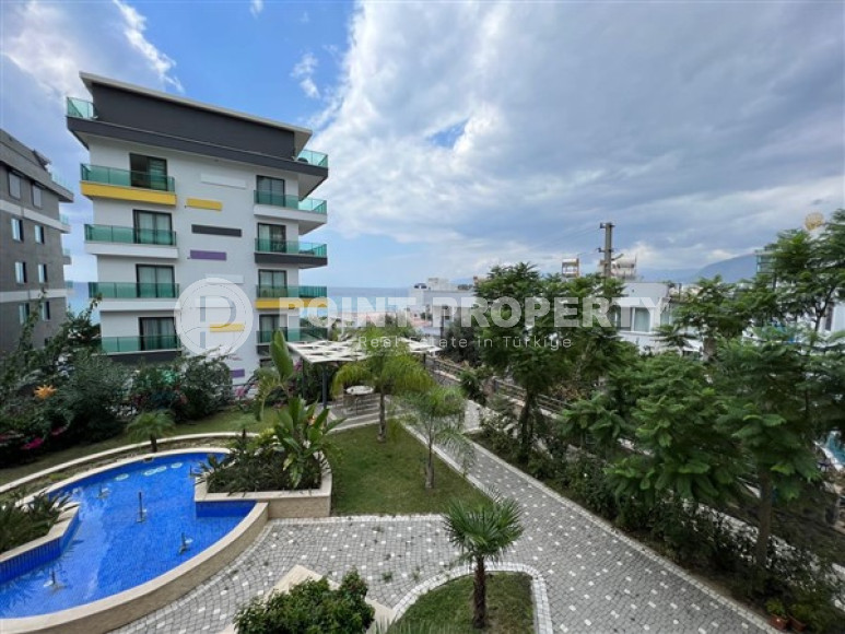 Элегантная квартира с двумя спальнями, 110м², на первой береговой линии в Каргыджаке, Алания-id-1844-фото-4