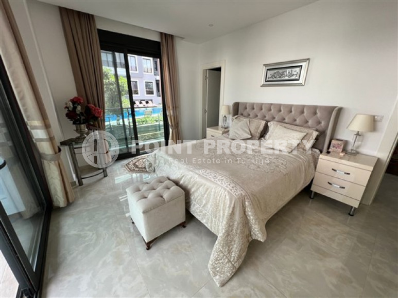 Элегантная квартира с двумя спальнями, 110м², на первой береговой линии в Каргыджаке, Алания-id-1844-фото-7