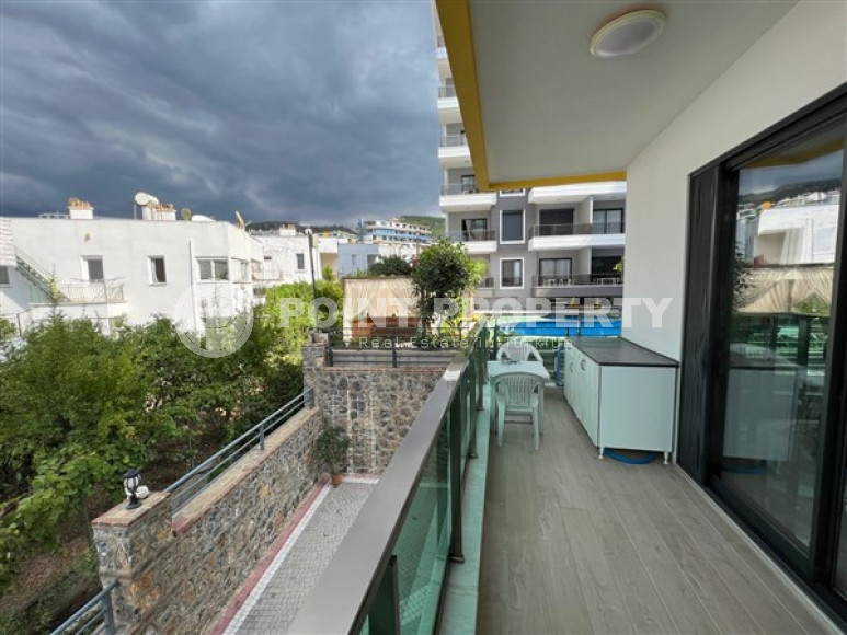 Элегантная квартира с двумя спальнями, 110м², на первой береговой линии в Каргыджаке, Алания-id-1844-фото-8