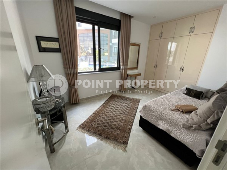 Элегантная квартира с двумя спальнями, 110м², на первой береговой линии в Каргыджаке, Алания-id-1844-фото-10