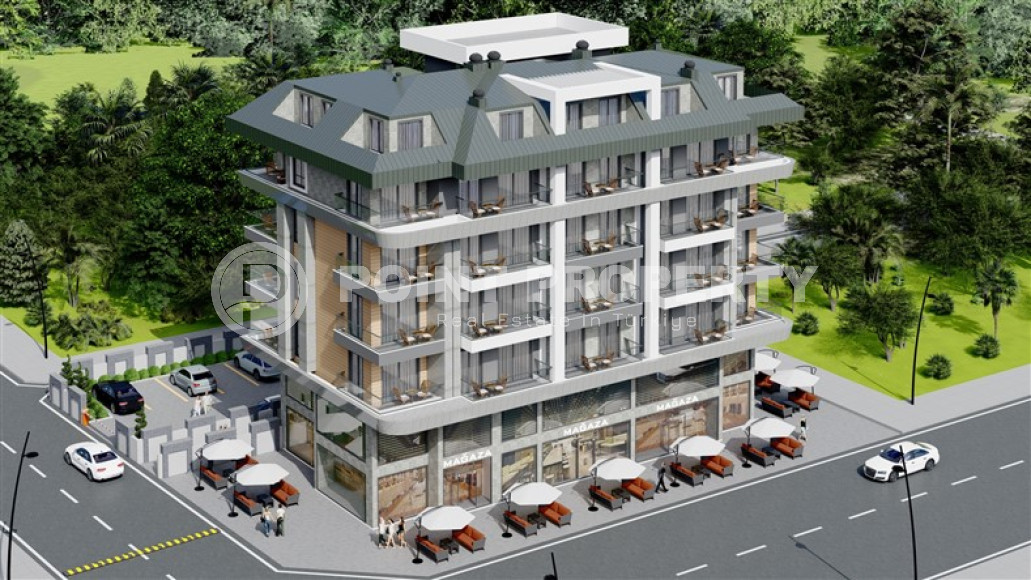 Apartments, 62-159m², in a complex at the initial stage of construction 100m from the sea in the Kargicak area-id-1859-photo-4