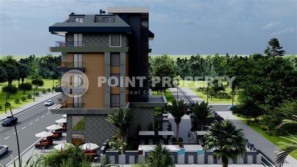 Apartments, 62-159m², in a complex at the initial stage of construction 100m from the sea in the Kargicak area-id-1859-photo-7