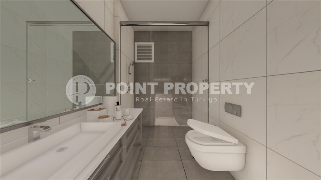 Apartments, 62-159m², in a complex at the initial stage of construction 100m from the sea in the Kargicak area-id-1859-photo-15