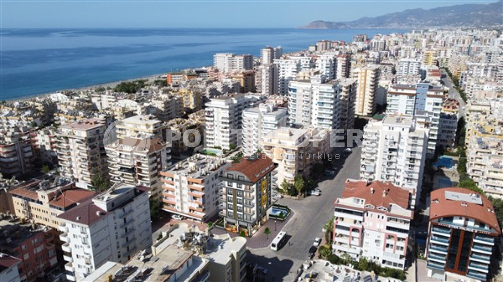 Новый пентхаус двумя спальнями, 148м², в 200м от побережья в Махмутларе, Алания-id-1860-фото-4