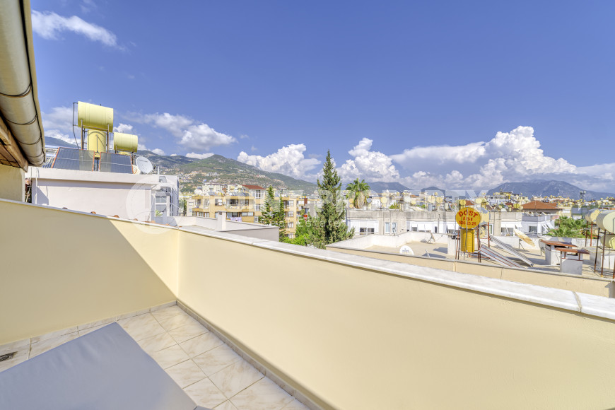 Просторный меблированный пентхаус 3+1, 150м² в центре Алании, в 300 метрах от пляжа Клеопатры-id-1786-фото-23