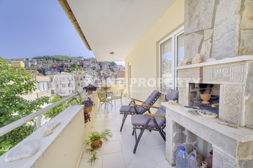 Просторный меблированный пентхаус 3+1, 150м² в центре Алании, в 300 метрах от пляжа Клеопатры-id-1786-фото-39