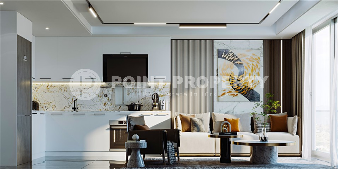 Трехкомнатный дуплекс с выходом в сад, 101м², в элитной резиденции на этапе строительства в Каргыджаке-id-1861-фото-11