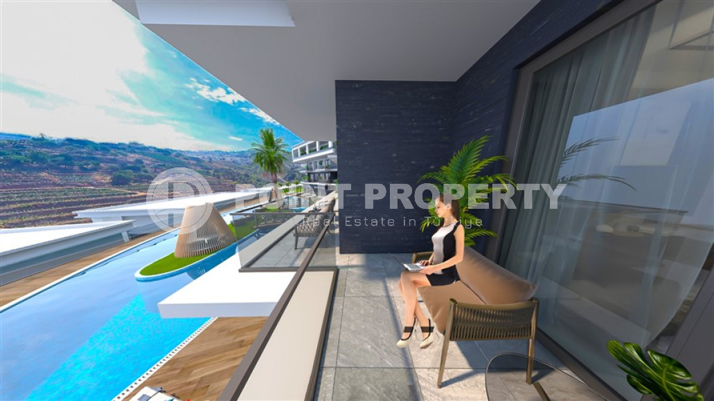 Трехкомнатный дуплекс с выходом в сад, 101м², в элитной резиденции на этапе строительства в Каргыджаке-id-1861-фото-15