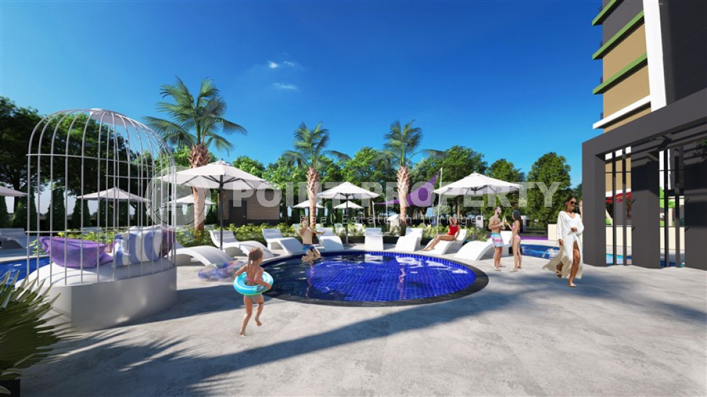 Инвестиционная элитная недвижимость на берегу Средиземного моря в Махмутларе, Алания, 73-175м²-id-1862-фото-8