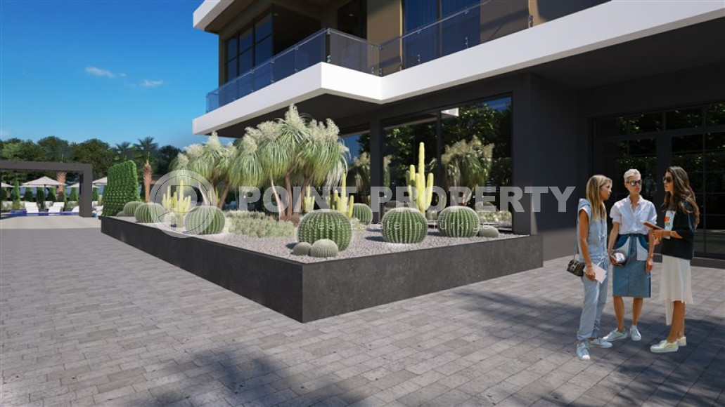 Инвестиционная элитная недвижимость на берегу Средиземного моря в Махмутларе, Алания, 73-175м²-id-1862-фото-9