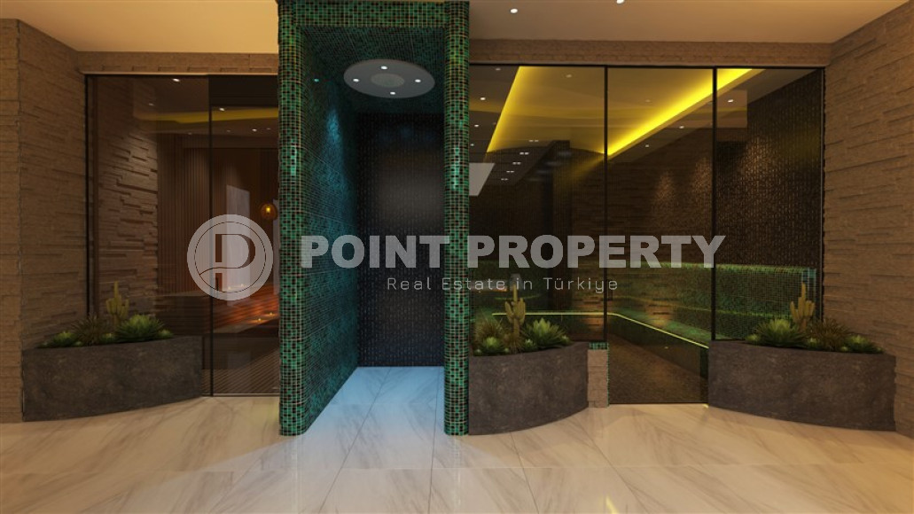 Инвестиционная элитная недвижимость на берегу Средиземного моря в Махмутларе, Алания, 73-175м²-id-1862-фото-49