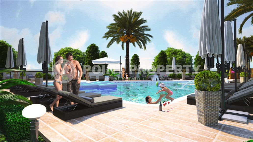 Квартиры с одной и двумя спальнями, 43м² - 67м², в районе Кестель, Алания, от строительной компании-id-1871-фото-4