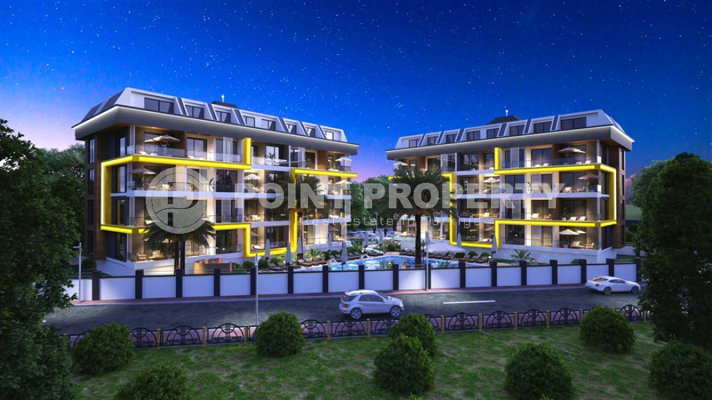 Квартиры с одной и двумя спальнями, 43м² - 67м², в районе Кестель, Алания, от строительной компании-id-1871-фото-11