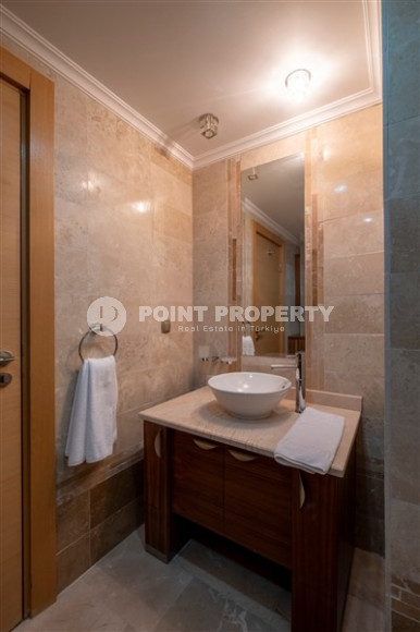 Меблированная трехкомнатная квартира с потрясающими видами в элитном комплексе Каргыджака, Алания-id-1880-фото-6