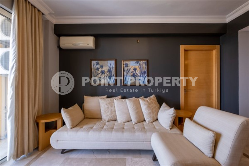 Меблированная трехкомнатная квартира с потрясающими видами в элитном комплексе Каргыджака, Алания-id-1880-фото-13