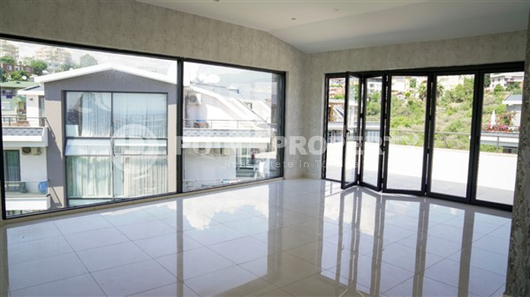 Пентхаус 3+1, 186м², в комплексе с отельной инфраструктурой в 450м от моря в районе Кестель, Аланья-id-1883-фото-3