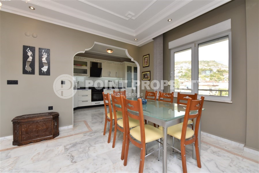 Меблированная двухуровневая квартира с пятью спальнями, 230м², в центре Алании с отличными видами-id-1885-фото-11