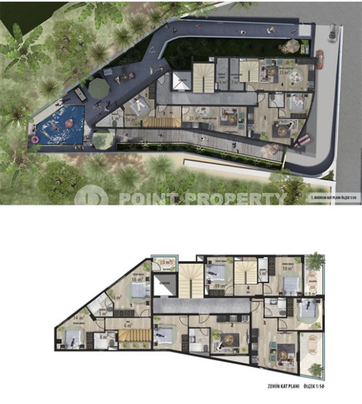 Apartments of different layouts, 50-130m² under construction, in the center of Alanya, 200m from the sea-id-1886-photo-8