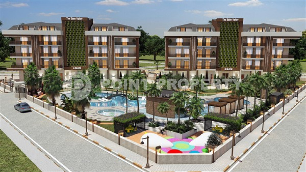 One-bedroom apartments 60 m², in a residence under construction in the Oba district, 900 m-id-1887-photo-2