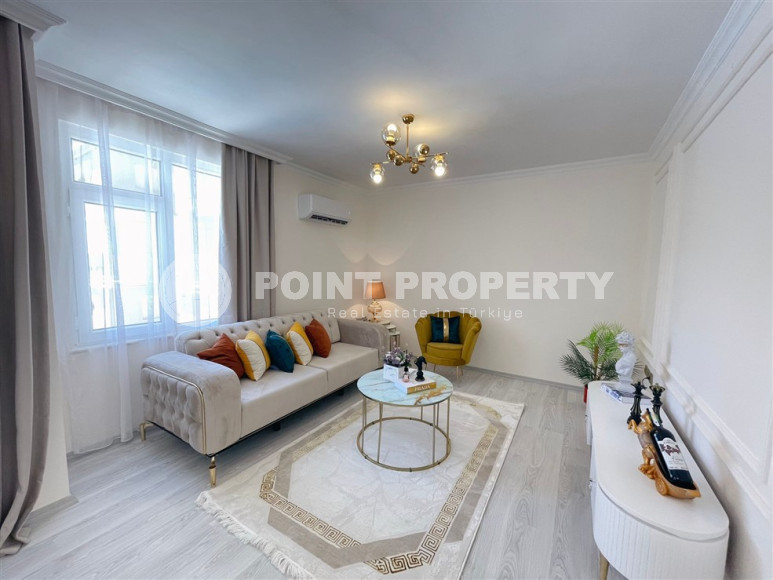 Заезжай и живи. Двухкомнатная квартира 1+1 в самом центре курортного города в 750 метрах от моря. Апартаменты находятся в районе Сарай Алании, который подходит для оформления ВНЖ.-id-1128-фото-8