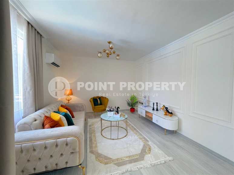 Заезжай и живи. Двухкомнатная квартира 1+1 в самом центре курортного города в 750 метрах от моря. Апартаменты находятся в районе Сарай Алании, который подходит для оформления ВНЖ.-id-1128-фото-10