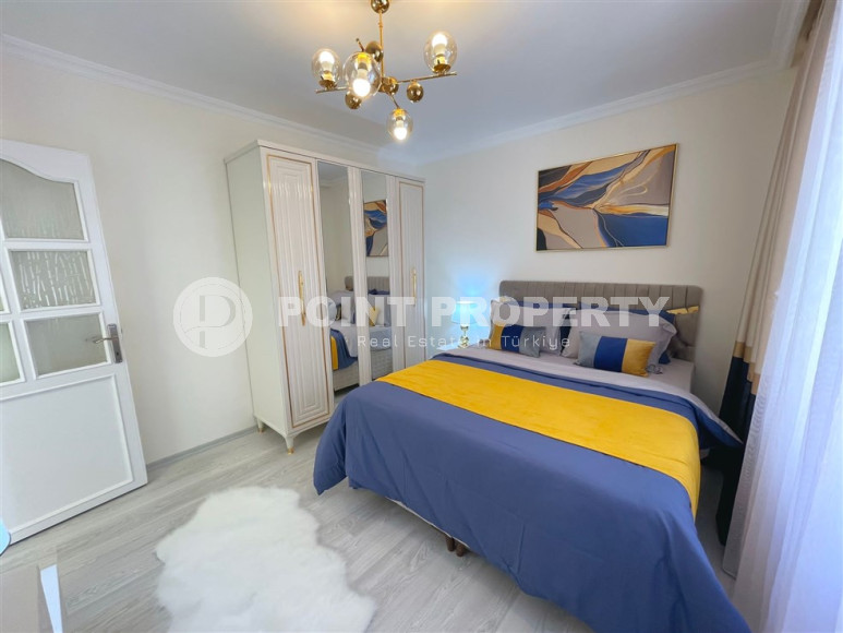 Заезжай и живи. Двухкомнатная квартира 1+1 в самом центре курортного города в 750 метрах от моря. Апартаменты находятся в районе Сарай Алании, который подходит для оформления ВНЖ.-id-1128-фото-11