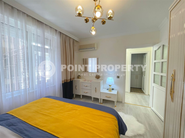 Заезжай и живи. Двухкомнатная квартира 1+1 в самом центре курортного города в 750 метрах от моря. Апартаменты находятся в районе Сарай Алании, который подходит для оформления ВНЖ.-id-1128-фото-13