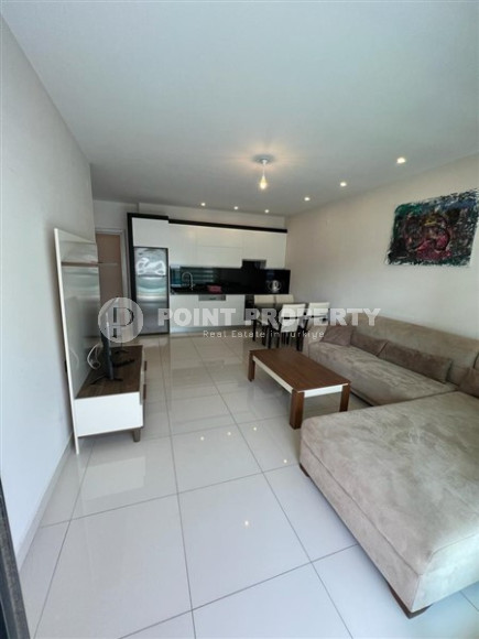 Меблированная квартира 1+1, 65м², в элитном комплексе с собственным пляжем в Каргыджаке, Алания-id-1895-фото-2