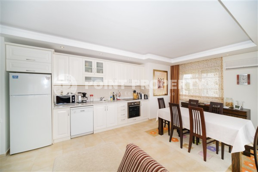 Готовая к проживанию, видовая трехкомнатная квартира, 115м², в 400м от моря в районе Алании Тосмур-id-1905-фото-6