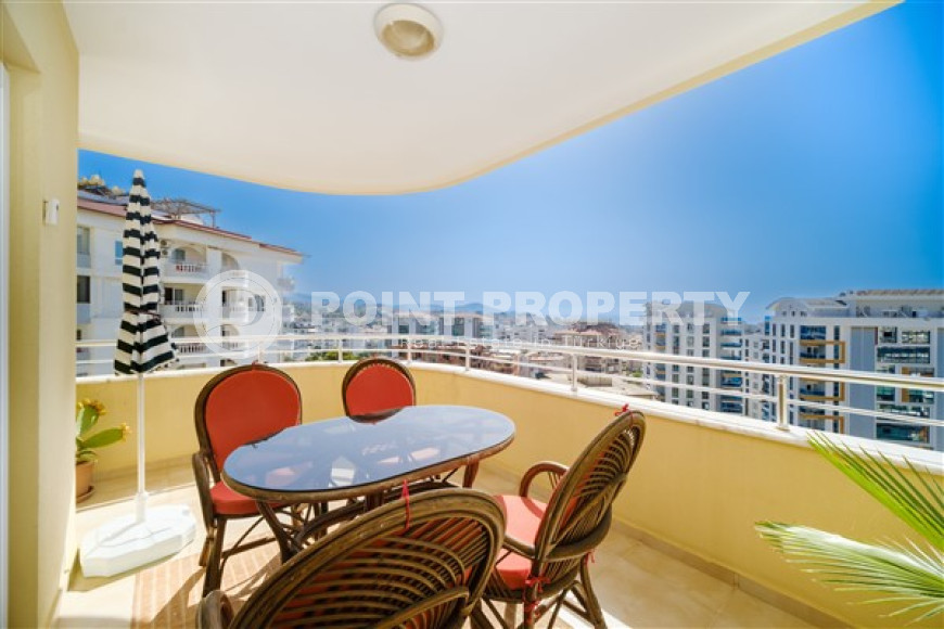 Готовая к проживанию, видовая трехкомнатная квартира, 115м², в 400м от моря в районе Алании Тосмур-id-1905-фото-9