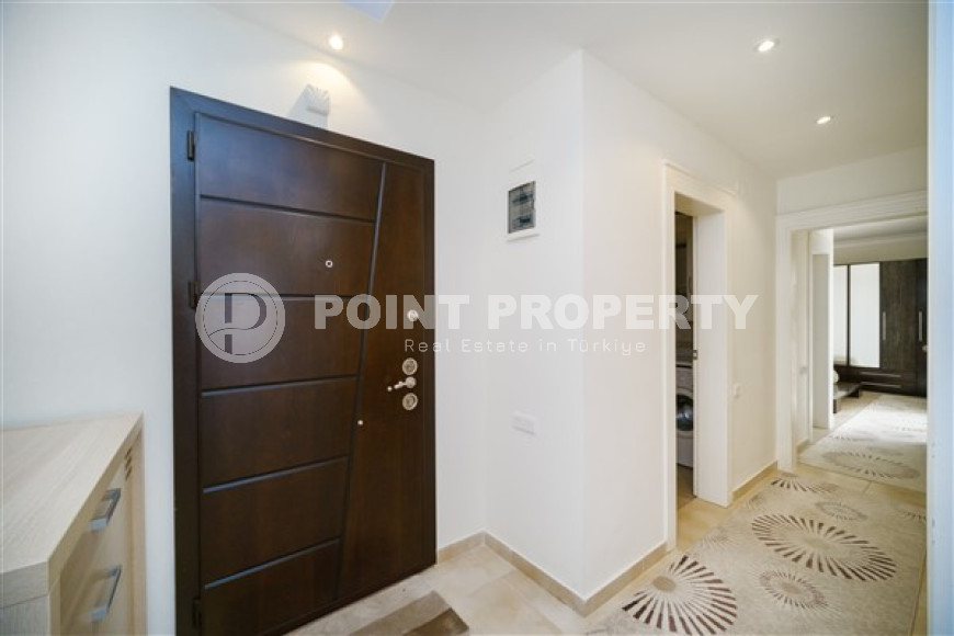 Готовая к проживанию, видовая трехкомнатная квартира, 115м², в 400м от моря в районе Алании Тосмур-id-1905-фото-11