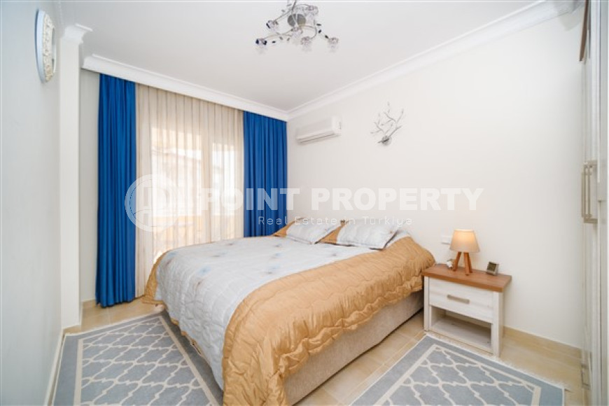 Готовая к проживанию, видовая трехкомнатная квартира, 115м², в 400м от моря в районе Алании Тосмур-id-1905-фото-14