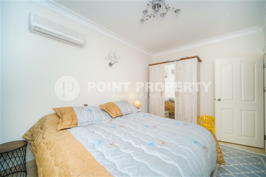 Готовая к проживанию, видовая трехкомнатная квартира, 115м², в 400м от моря в районе Алании Тосмур-id-1905-фото-15