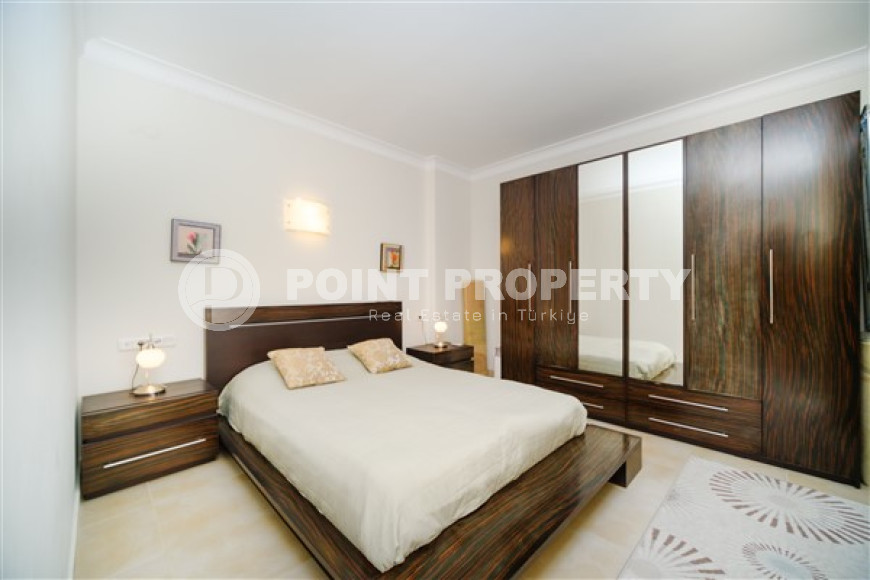 Готовая к проживанию, видовая трехкомнатная квартира, 115м², в 400м от моря в районе Алании Тосмур-id-1905-фото-16