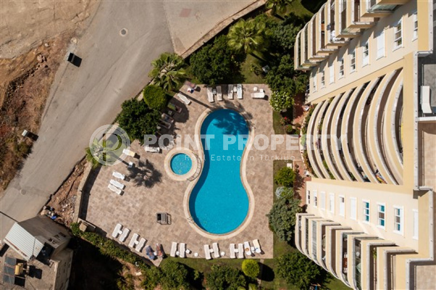 Готовая к проживанию, видовая трехкомнатная квартира, 115м², в 400м от моря в районе Алании Тосмур-id-1905-фото-27