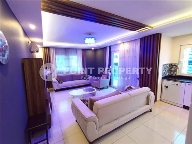 Меблированная квартира с двумя спальнями, 120м² в 350м от моря в Махмутларе, Алания-id-1908-фото-3