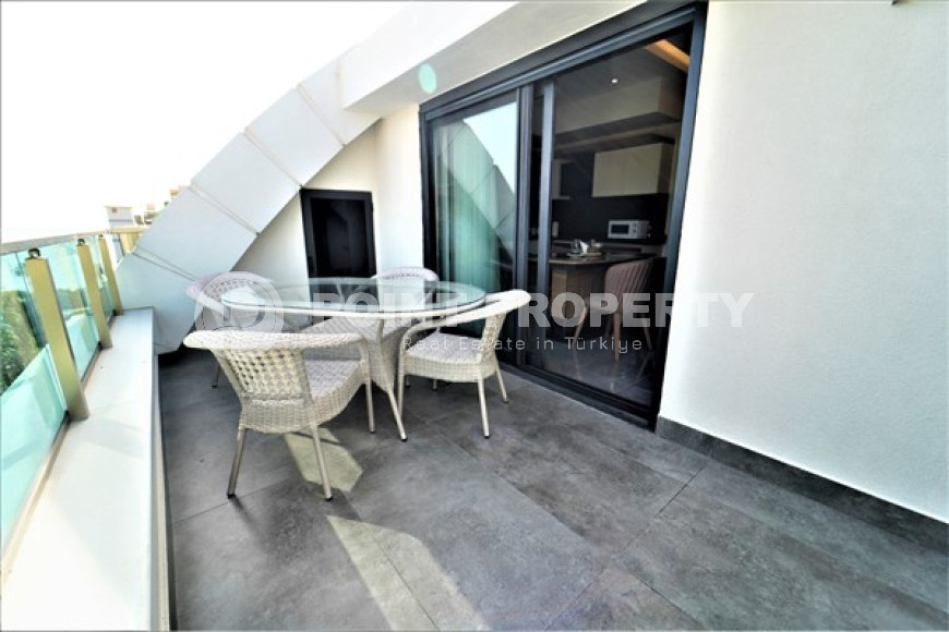 Меблированный дуплекс с двумя спальнями, 110м², в самом центре Алании, в 50м от пляжа Клеопатры-id-1911-фото-3