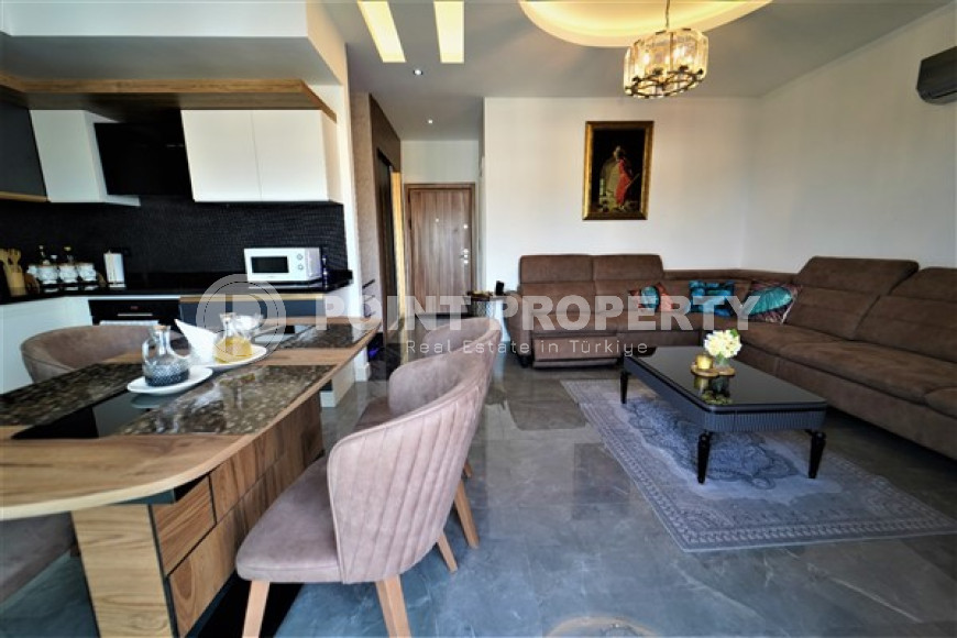 Меблированный дуплекс с двумя спальнями, 110м², в самом центре Алании, в 50м от пляжа Клеопатры-id-1911-фото-5