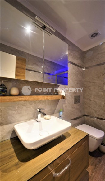 Меблированный дуплекс с двумя спальнями, 110м², в самом центре Алании, в 50м от пляжа Клеопатры-id-1911-фото-15