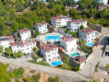 Просторная вилла 6+2, 310м² в коттеджном комплексе в элитном горном районе Алании Бекташ-id-1916-фото-4