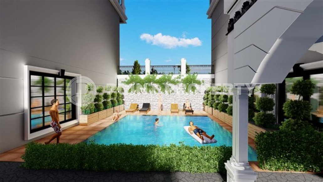 Старт продаж: новый инвестиционный проект с инфраструктурой, в Махмутларе, Алания.-id-1927-фото-5