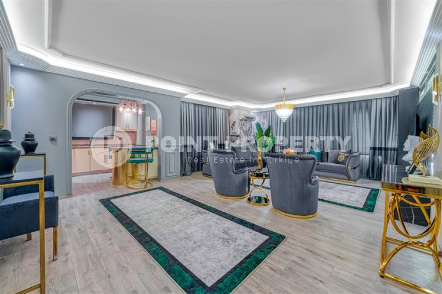 Элегантная трехкомнатная квартира, 195м², с дизайнерским интерьером в Махмутларе, в 700 метрах от моря-id-1935-фото-3