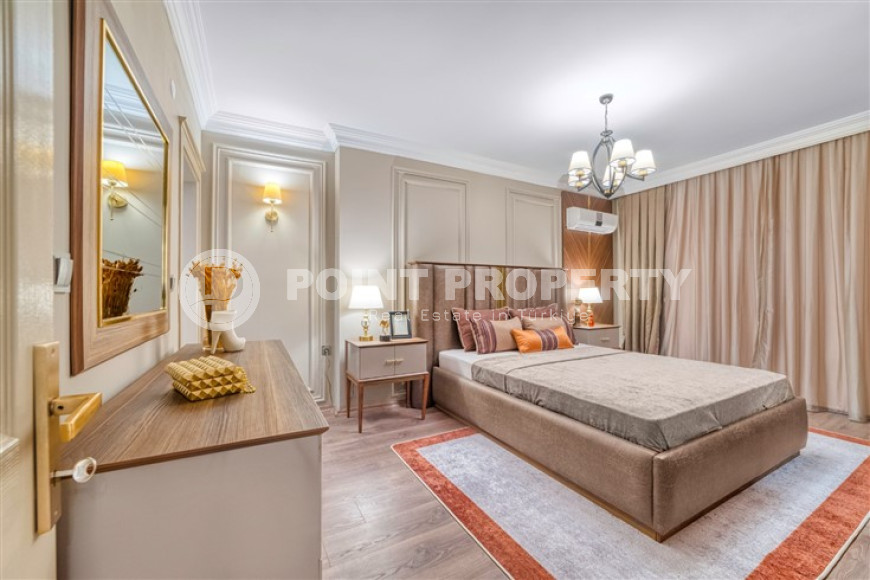 Элегантная трехкомнатная квартира, 195м², с дизайнерским интерьером в Махмутларе, в 700 метрах от моря-id-1935-фото-21