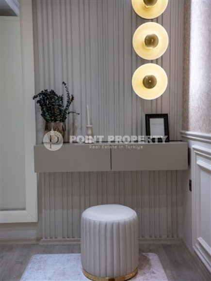 Элегантная трехкомнатная квартира, 195м², с дизайнерским интерьером в Махмутларе, в 700 метрах от моря-id-1935-фото-34