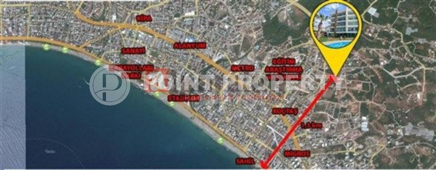 Spacious penthouse 2+1, 120 m² in a cozy complex with good infrastructure, in the Alanya area - Oba-id-1942-photo-28